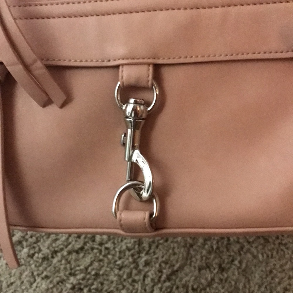 Pale pink cross body bag